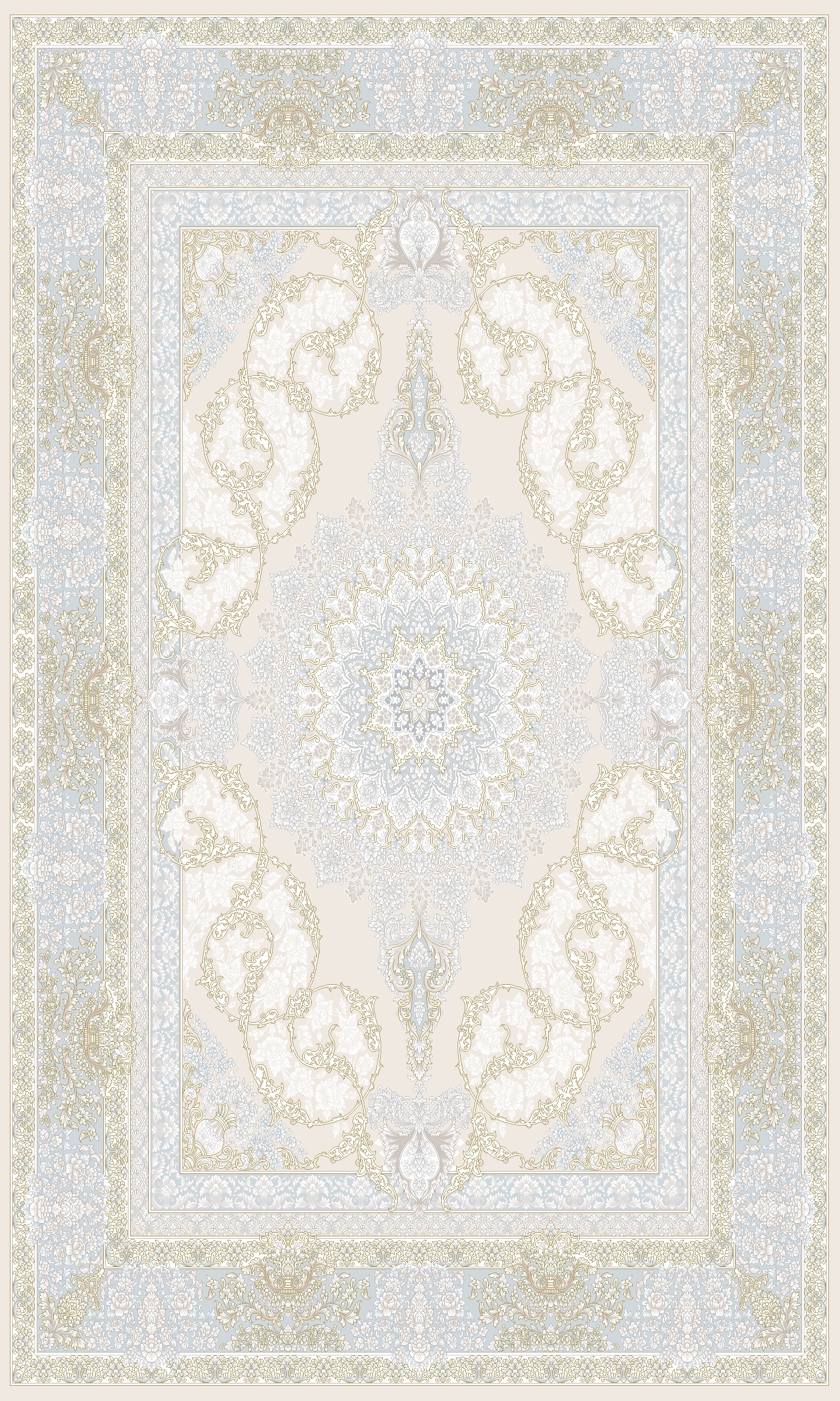 Ковёр Крем-де-Люкс